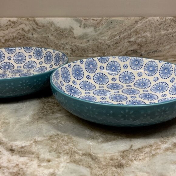 SIGNATURE 2 Piece Dinner Bowl Set STONEWARE BRAND-NEW boxed - Picture 10 of 15